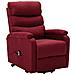 Lusso Casadino -  Poltrona Alzapersona Rosso Vino Tessuto - Foto miniatura 1