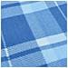 Tovaglia da Picnic Pieghevole A Quadri Blu 200x200 cm Velluto - Foto miniatura 5