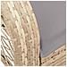 Sedia a Dondolo da Giardino con Cuscini in Polyrattan Beige - Foto miniatura 8