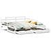 Letto Estraibile con Cassetti senza Materasso Bianco 80x200 cm - Foto miniatura 1