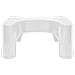 Sgabello Poggiapiedi Per Wc Pedana Scalino Bagno 41x24x17 Bianco - Foto miniatura 3