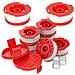 Kit Bobina Filo Tagliabordi - 8 Bobine, 2 Tappi, 2 Molle - Compatibile Con Craftsman Weedwacker - Foto miniatura 1