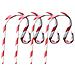 Set Di 4 Ganci In Acciaio Inossidabile Da 12cm Per Calze Natalizie - Supporti Decorativi Per Camino E Festività White+red - Foto miniatura 1