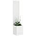 Vaso da Giardino con Pannello Decorativo Bianco 32 x 140 cm - Foto miniatura 3