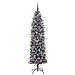 Albero di Natale Artificiale Sottile Verde e Bianco 180 cm - Foto miniatura 4