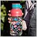 Bottiglia D'acqua Design Fiore Capacità 430ml In Ecozen, Rosa - Foto miniatura 2