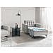Chaise Longue Aberdeen Tessuto Grigio Chiaro - Foto miniatura 1