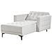 Chaise Longue Aberdeen Tessuto Grigio Chiaro - Foto miniatura 3