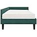 Struttura Letto Angolare con Materasso 2 pcs Verde Velluto - Foto miniatura 8