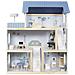 Grande casa delle bambole in legno con mobili e accessori, set a due piani - Foto miniatura 3