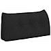 Cuscino per Schiena Nero 100 x 24 x 50 cm Tessuto - Foto miniatura 1