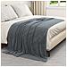 Coperte da Pile 6 pcs Grigio scuro 150 x 200 cm Panno - Foto miniatura 3