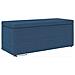 Pouf Blu 101 x 41 x 40 cm Tessuto e Legno Ingegnerizzato - Foto miniatura 1