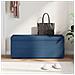 Pouf Blu 101 x 41 x 40 cm Tessuto e Legno Ingegnerizzato - Foto miniatura 3