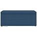 Pouf Blu 101 x 41 x 40 cm Tessuto e Legno Ingegnerizzato - Foto miniatura 4
