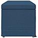 Pouf Blu 101 x 41 x 40 cm Tessuto e Legno Ingegnerizzato - Foto miniatura 5