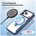 Cover per iPhone 17 Pro Max - Pelle /PU, Blu, MagSafe - Foto miniatura 4