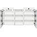 Set di Armadi da Bagno con lo scaffale 3 pcs 140 x 14,5 x 70 cm - Foto miniatura 7