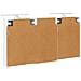 Set di Armadi da Bagno con lo scaffale 3 pcs 140 x 14,5 x 70 cm - Foto miniatura 9