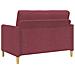 Set di Divani con Storage 2 pcs Rosso Vino Poliestere - Foto miniatura 4