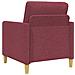 Set di Divani con Storage 2 pcs Rosso Vino Poliestere - Foto miniatura 5