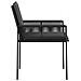 Sedie da giardino 6 pcs Nero e Grigio scuro polyrattan - Foto miniatura 5