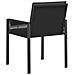 Sedie da giardino 6 pcs Nero e Grigio scuro polyrattan - Foto miniatura 6