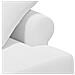 Loveseat con bottoni imbottiti Bianco 120 x 65 x 79 cm Tessuto - Foto miniatura 6
