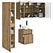 Set di Armadi da Bagno 5 pcs Rovere Artigianale - Foto miniatura 2