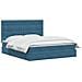 Letto con contenitore e materasso Blu Scuro 180 x 200 cm - Foto miniatura 3
