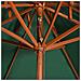 Ombrellone A 2 Livelli 270x270 Cm Con Palo In Legno Verde - Foto miniatura 2