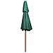 Ombrellone A 2 Livelli 270x270 Cm Con Palo In Legno Verde - Foto miniatura 5