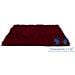 Tappeto Bagno Retro Gommato Antiscivolo Lavorazione Shaggy Modello Passatello 50x80 Burgundy - Foto miniatura 2