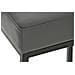 Sgabello Bar Montreal Imbottito In Similpelle I Sgabello Panchetto Design Cucina Bar I Sgabello Bancone Alt. 80 CM Grigio Metallo Nero - Foto miniatura 4