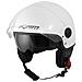 Casco Jet Scooter Moto Ece 22 Doppia Visiera Parasole Bianco M - Foto miniatura 5