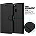 Custodia Compatibile Con Huawei Nova 2 In Nero Carbone - Coperchio Protettiva Con Chiusura Magnetica, Funzione Stand E Tasca Per Le Carte - Foto miniatura 6