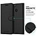 Custodia Compatibile Con Huawei Nova 2 In Nero Carbone - Coperchio Protettiva Con Chiusura Magnetica, Funzione Stand E Tasca Per Le Carte - Foto miniatura 2