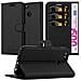 Custodia Compatibile Con Huawei Nova 2 In Nero Carbone - Coperchio Protettiva Con Chiusura Magnetica, Funzione Stand E Tasca Per Le Carte - Foto miniatura 1