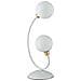 Lampada Da Tavolo Lume Aida Bianco / oro 2xg9 18x45cm - Foto miniatura 2
