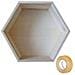 Scaffale Esagonale In Legno 30 X 26,5 X 10 Cm + Washi Tape Dorato 5 M - Foto miniatura 2