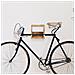 Supporto Bicicletta Da Parete 35x25x25 Cm In Legno Mango Grezzo - Foto miniatura 3