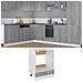 Mobile da Forno “Riga” Grigio Sonoma 60x46x81,5 cm - Foto miniatura 5