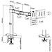 AC8335 supporto da tavolo per Tv a schermo piatto 81,3 cm (32") Argento Scrivania - Foto miniatura 4