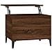 Tavolino Salotto Rovere Marrone 60x44,5x45 Cm Legno Multistrato - Foto miniatura 1