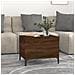 Tavolino Salotto Rovere Marrone 60x44,5x45 Cm Legno Multistrato - Foto miniatura 6