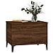 Tavolino Salotto Rovere Marrone 60x44,5x45 Cm Legno Multistrato - Foto miniatura 8