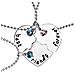 Collana Puzzle Cuore ""best Friends Forever"" 3 Pezzi Argento In Lega Di Zinco - Foto miniatura 1