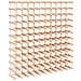 Portabottiglie Vino 120bottiglie 112,5x23x123,5cm Massello Pino - Foto miniatura 2