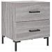 Comodino Grigio Sonoma 40x35x47,5 Cm In Legno Multistrato - Foto miniatura 2