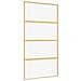 Porta Scorrevole Oro 102,5x205 Vetro Trasparente Esg Alluminio - Foto miniatura 2